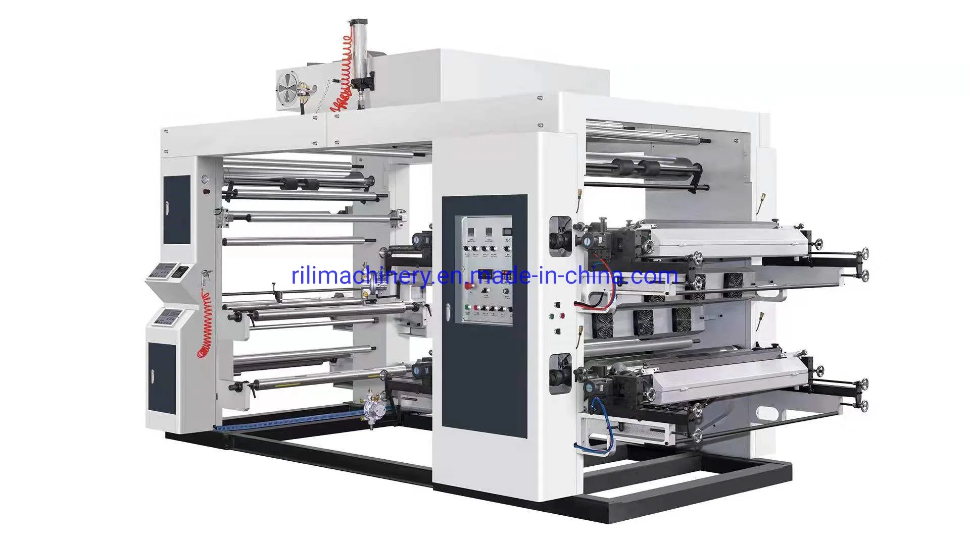 Wenzhou High Speed Stack Type 4 Color 6 Colours 8 Colour Flexographic Printing Press