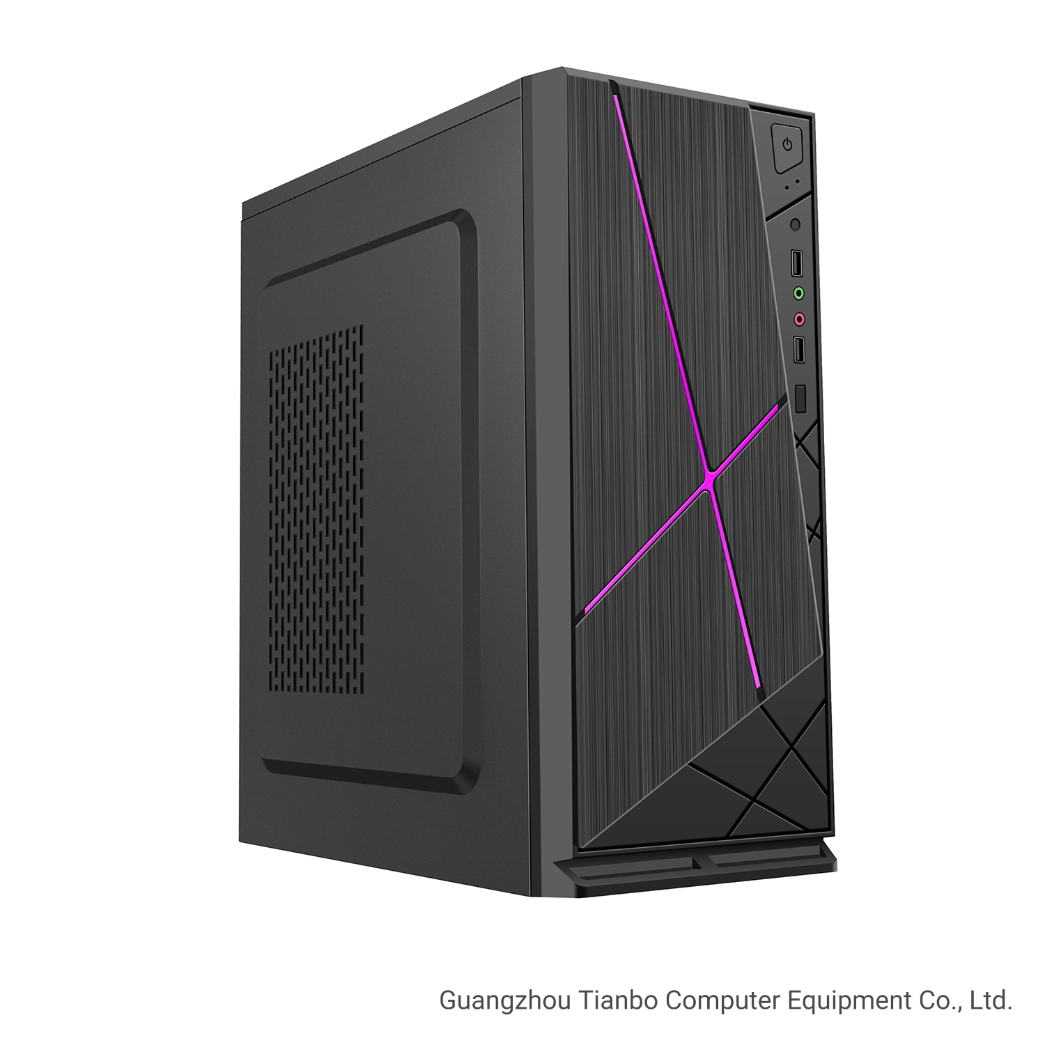 Fashion Office PC Case with RGB LED Strip ATX Computer Case