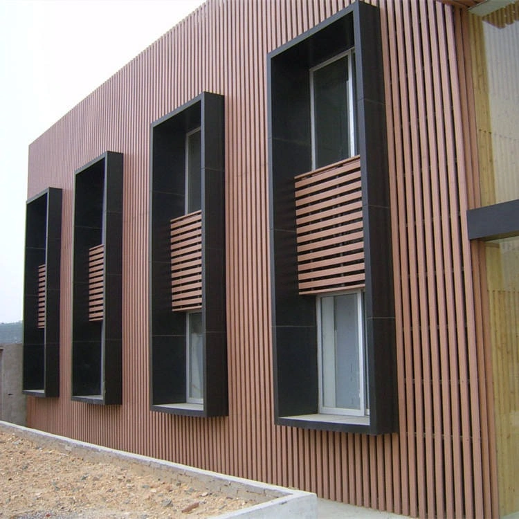 WPC Wood Color سهل التثبيت داخلي قسم WPC Timber أنبوب خشبي