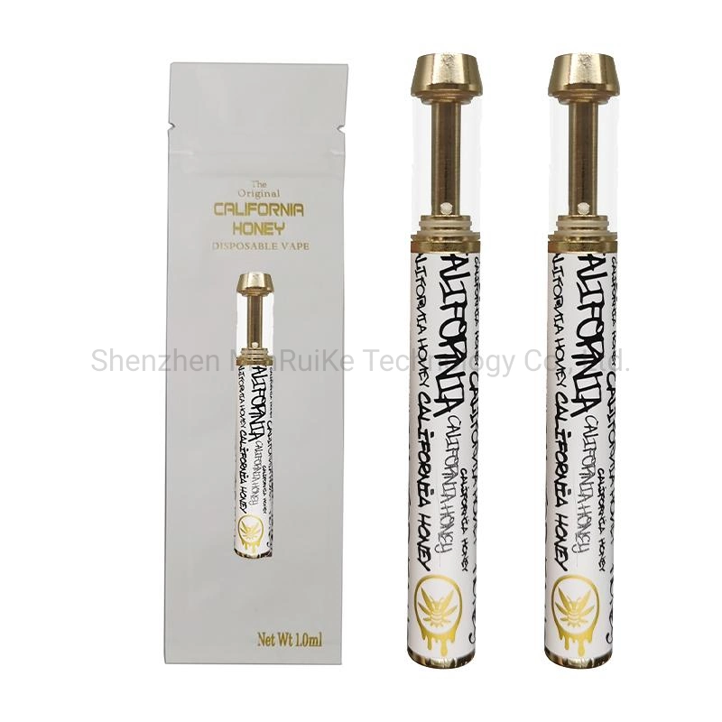 La miel de California Los cartuchos de Vape atomizadores boquilla 1ml de 0.8ml de cobre de 510 cartuchos de hilo de oro carros Vapes E cigarrillos Vape