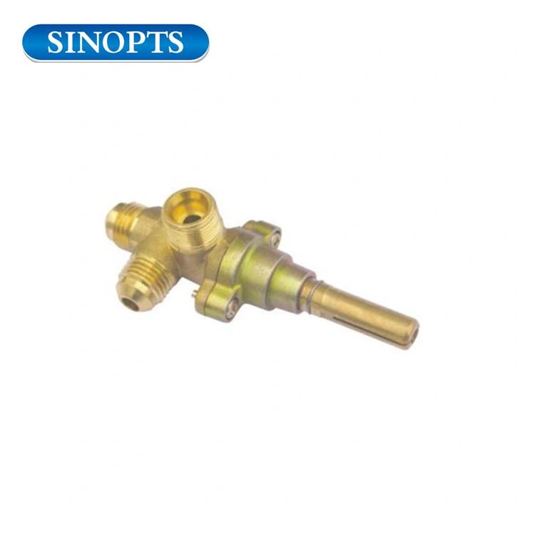 90 Angle Single Nozzle Flameout Safeguarding Brass Safety Valve with Adopting Import Magnet Valve for Gas Stove Oven