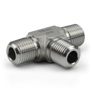 Ultrahigh Pressure 15000 Psi Autoclave Hip Fittings S. S Male Tee Connectors