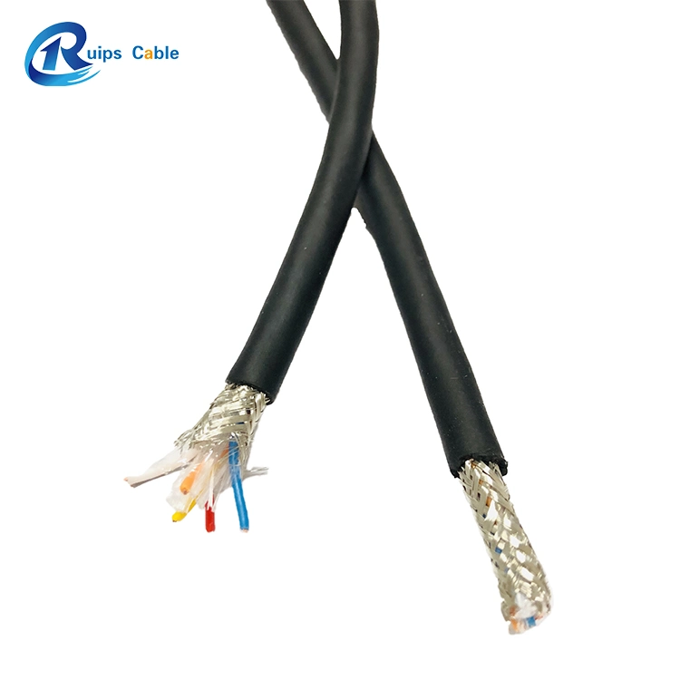 L-2yh (Q) H Cobre estañado aislamiento PE revestimiento PUR 100V sistemas de interior utilizados para la transmisión de señales como la electrónica industrial, cable de voz de ordenador