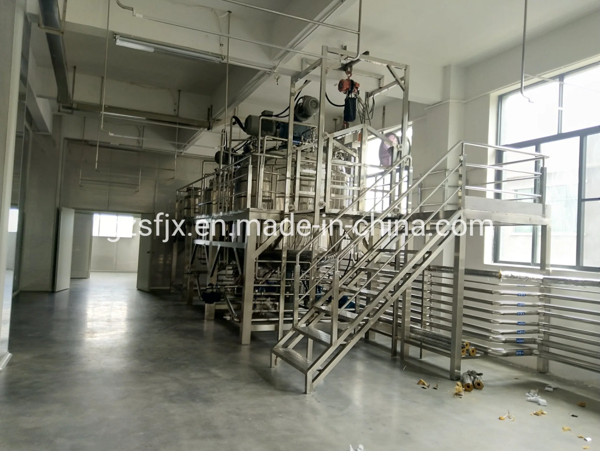 75% Alcohol Liquid Three Layer Heating Stainless Steel Mixing Tank Complete Equipment