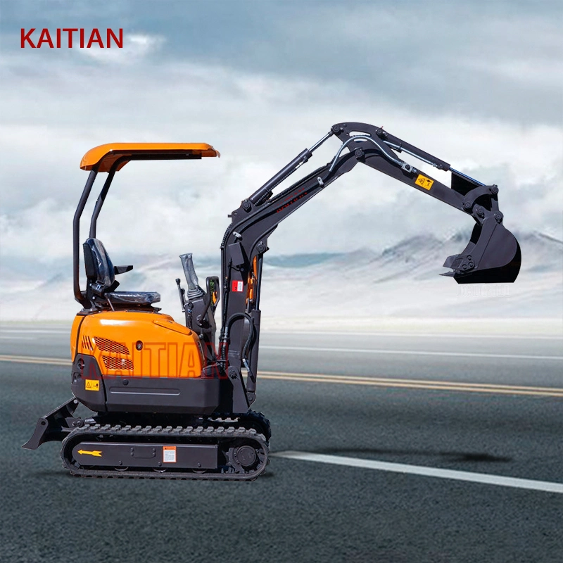 Factory Smallest 1.4 Ton Hydraulic Rubber Crawler Tracked Backhoe Bucket Mini Digger Excavators