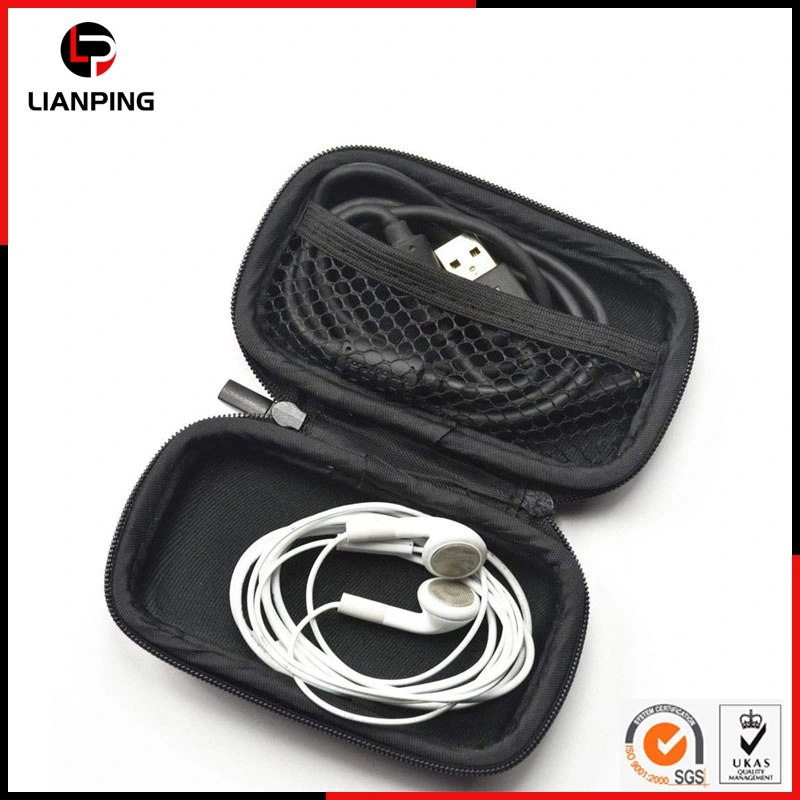 Custom Zipper Durable Protective Shockproof Hard EVA Carrying Earphone Case