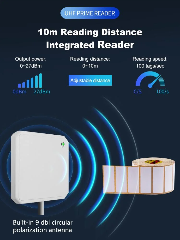 Long Range Multiple Country Languages 15 Meters Impinj R2000 Integrated Reader for Warehouse Management UHF RFID Reader