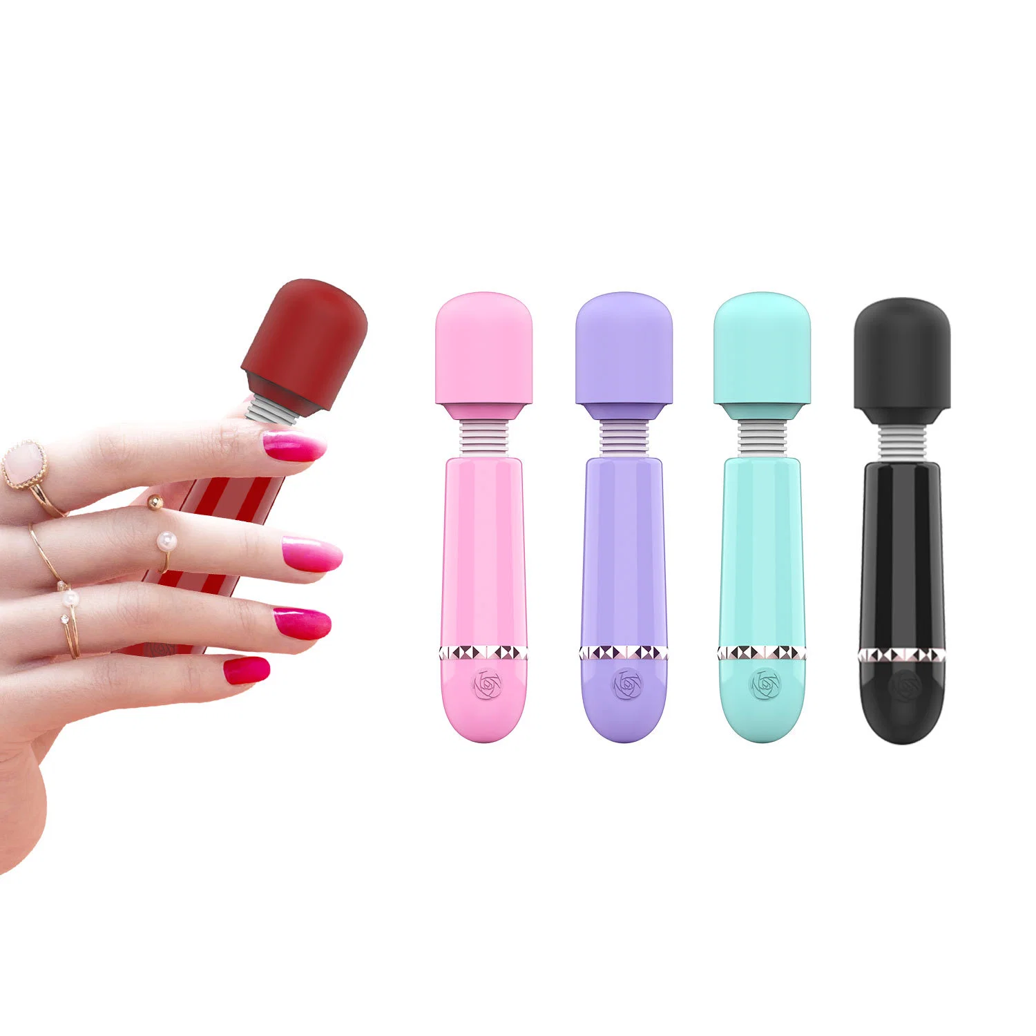 Love Wand Rechargeable USB Personal Cordless Powerful Vibrator Wand Massager Women Sex Toy