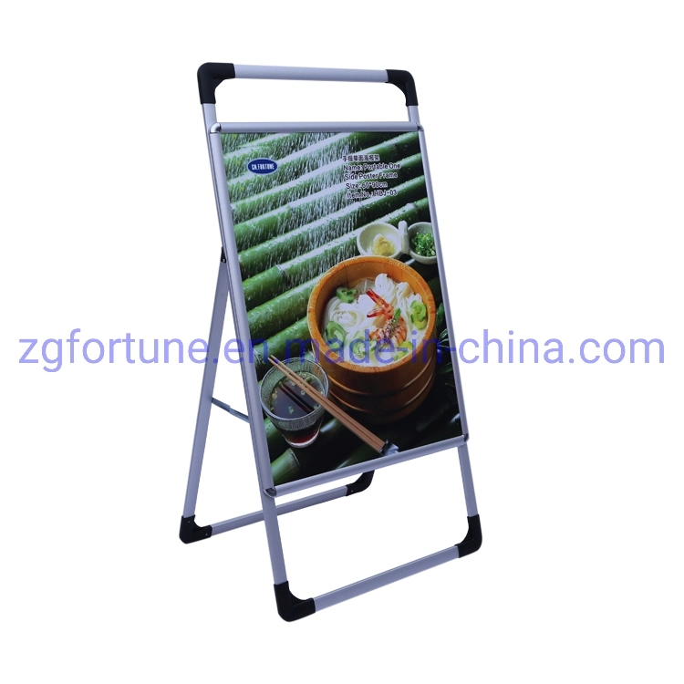 One Side Sandwich Board Sign Snap a Frame Outdoor Aluminum Poster Stand