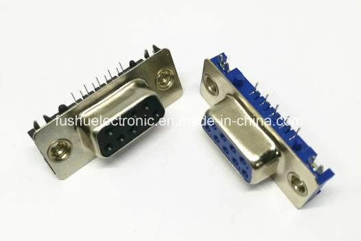 Direct Manufacturer Right Angle 9p Slim D-SUB Connector