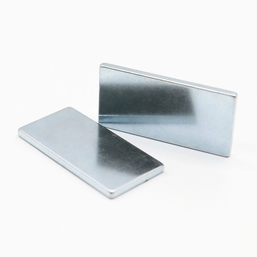 Silver Rectangular Block Magnet Super Powerful Permanent Rare Earth Neodymium Opens in a New Window or Tab