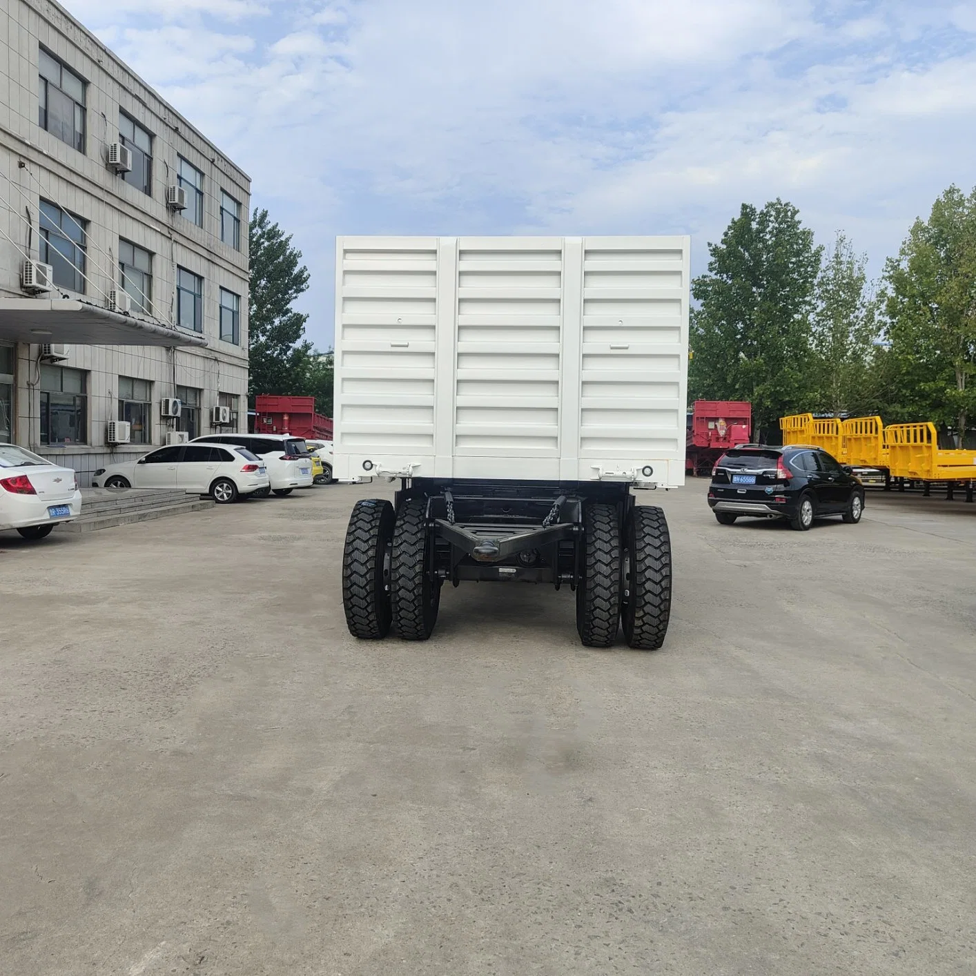 3 Axles 50 Tons Dolly Fence Full Drawbar Trailers for Sale with BPW Axles