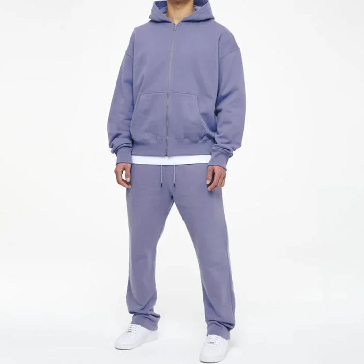 Худи и Sweatpants мужчин флис хлопок высокого качества пользовательского Tracksuit большого размера