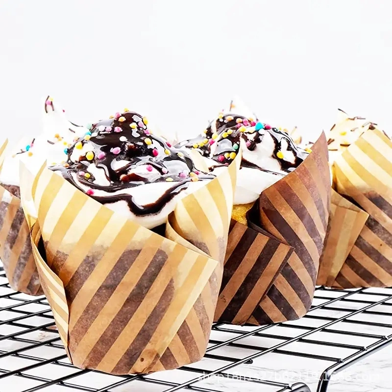 Hot Sale High Quality Oven-Safe Disposable Non-Stick Paper Cake Baking Muffin Cups Cupcake Liner