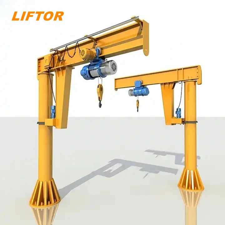 0.5ton 1ton 2ton 3ton 5ton Mobile Portable Mini Jib Crane Construction Overhead Gantry Kone Bridge Crane Electric Hoist Lifting Machine Price