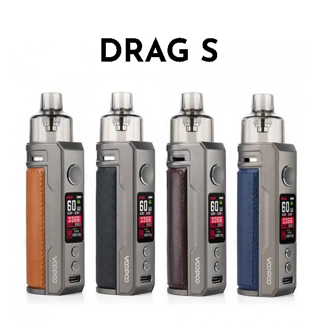 Original Voopoo Drag S Mot Kit VAPE Mod 2,0ml TPD Para el mercado británico hay nuevos colores disponibles