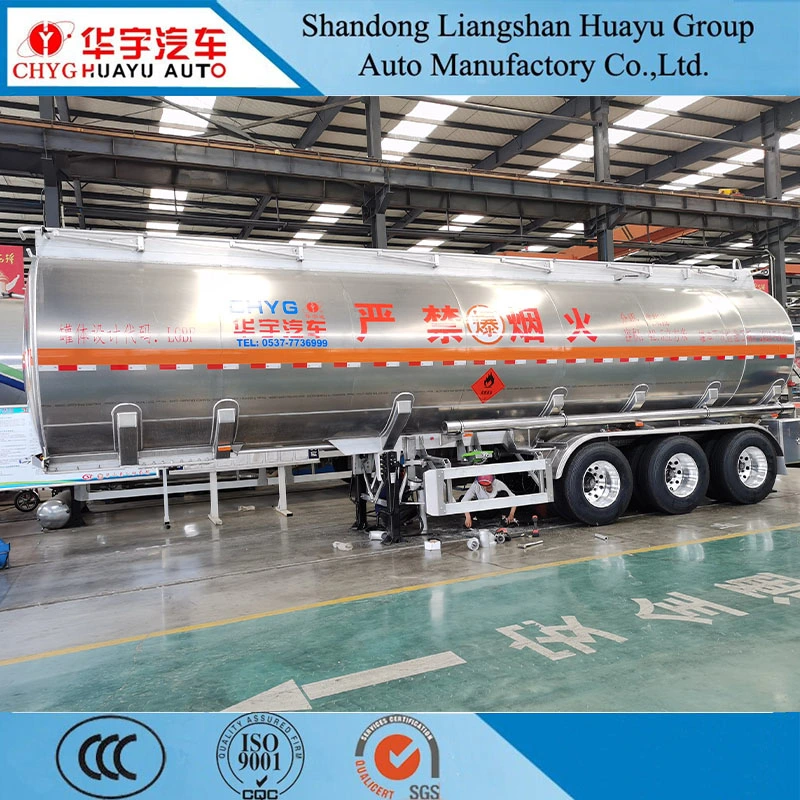 3Axle Single compartiments 42.5 m3 Diesel Fuel Oil Aluminum Alloy Camion-citerne semi-remorque remorque