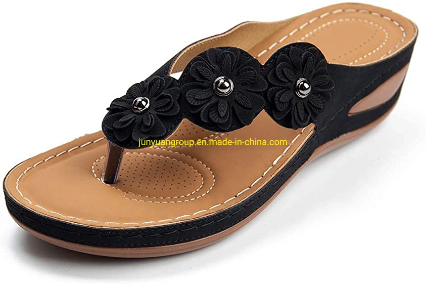 2023 Lady Summer Outdoor Beach Slippers Women Sandals Thong Slippers