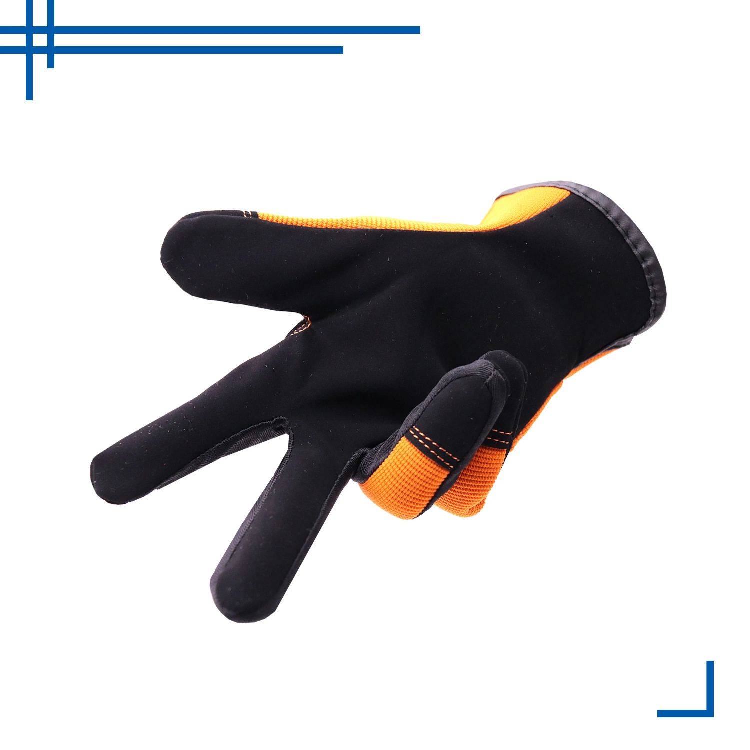 PrisSafety flexible piel de pigmento cuero Palma Half Finger Mechanic trabajo transpirable Guantes de seguridad para hombres mujeres