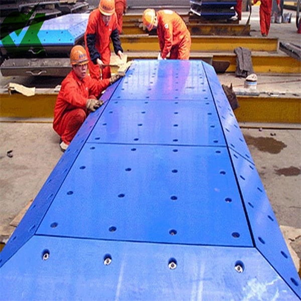 Muelle de plástico de polietileno de paragolpes de la junta de la placa base marina de los guardabarros