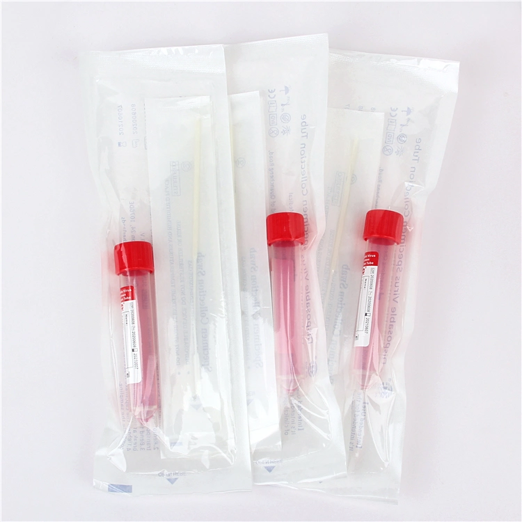 Medical Supply Disposable Transportaiton Virus Specimen Collection Vtm Tube with Nasal Swab and Oral Swab