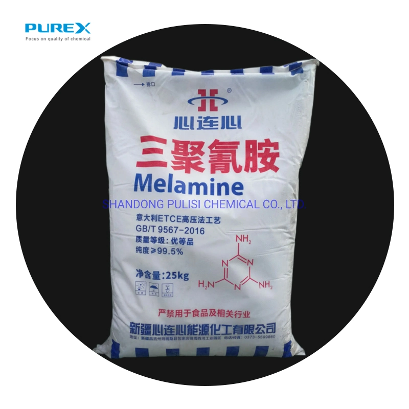 99.8% Melamine Powder for Wooden Industry Plywood/MDF/Obs Board