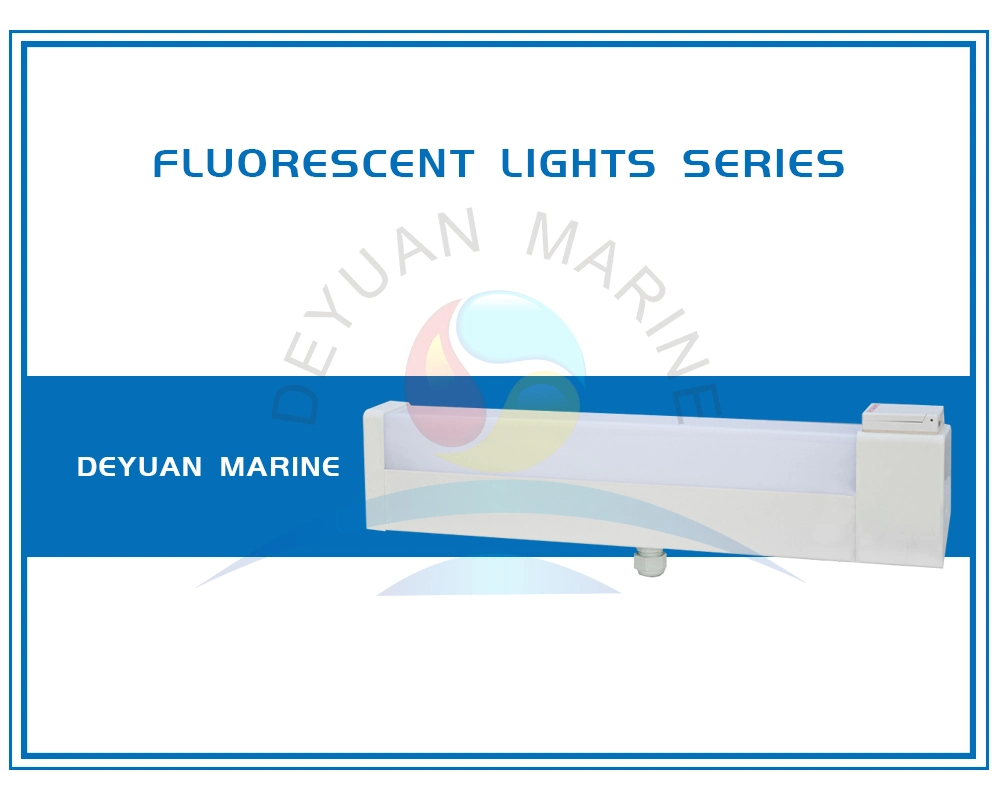 JPY25-2 Fluorescent Ceiling Light with Tube for Marine Vessel