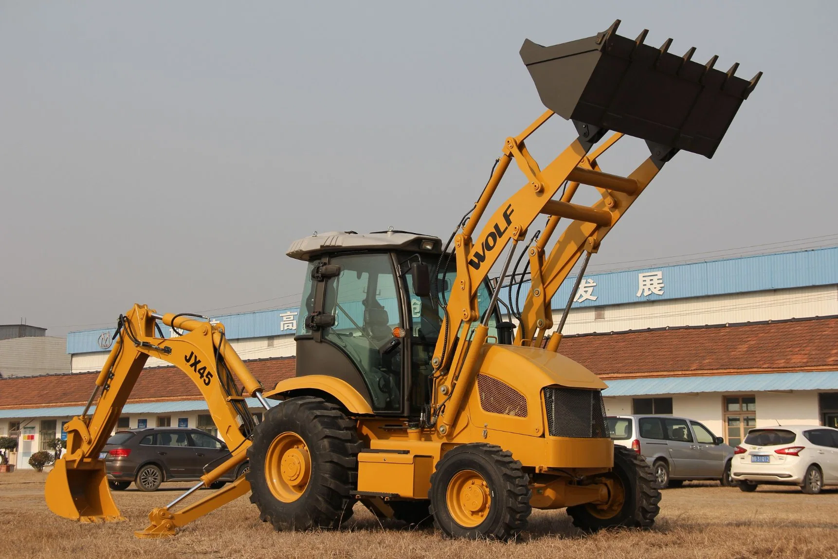 High quality/High cost performance Jx45 Backhoe Wheel Loaders for Europe/Africa/South America