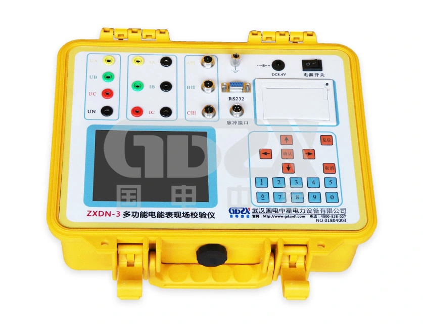 Three Phase Multi-functional Energy Meter Calibrator With High precision of CT Turns Ratio Measurement