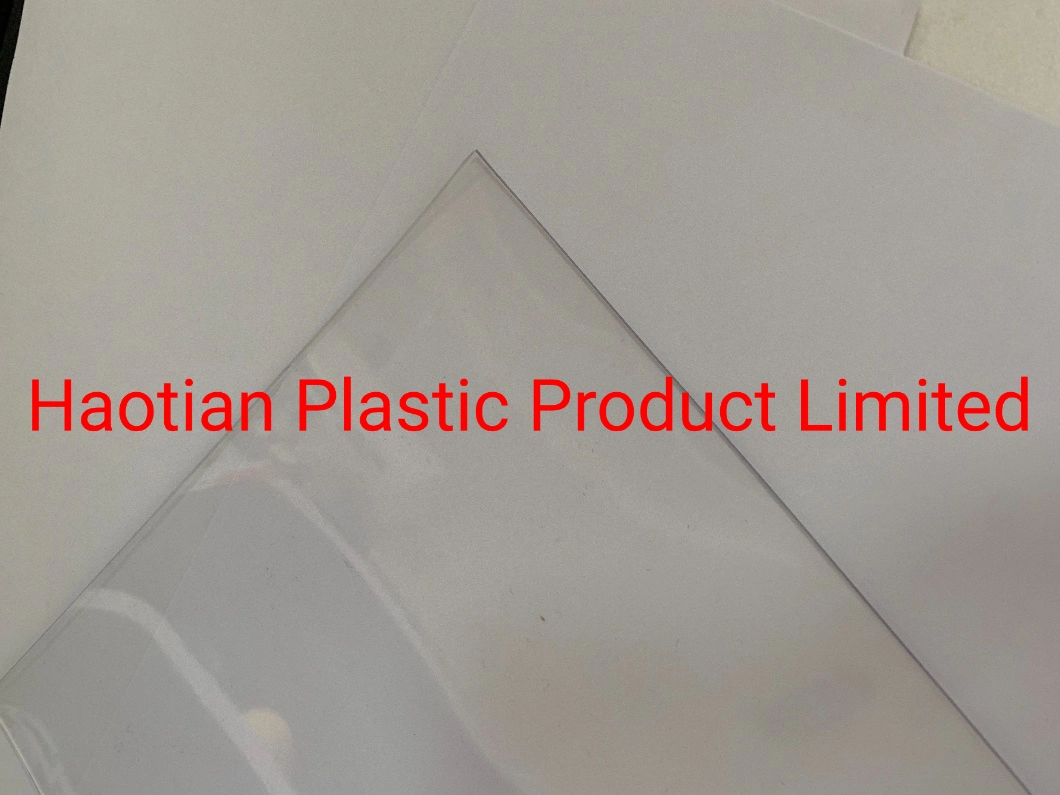Clear Transparent Rigid Plastic PVC Sheet Pet/PVC Film Table Sheet