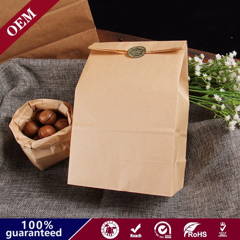 Recyclable Packaging Shopping Candy Brown Kraft Paper Food Bags Wedding Birthday Party Supplies Christmas