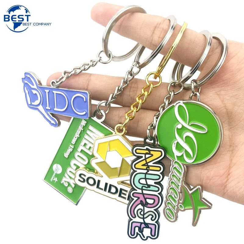 Wholesale/Supplier Car Accessories Keyring Custom Logo Metal Keychain Blank Key Holder Ring Custom Soft Hard Enamel Key Chain Keychain