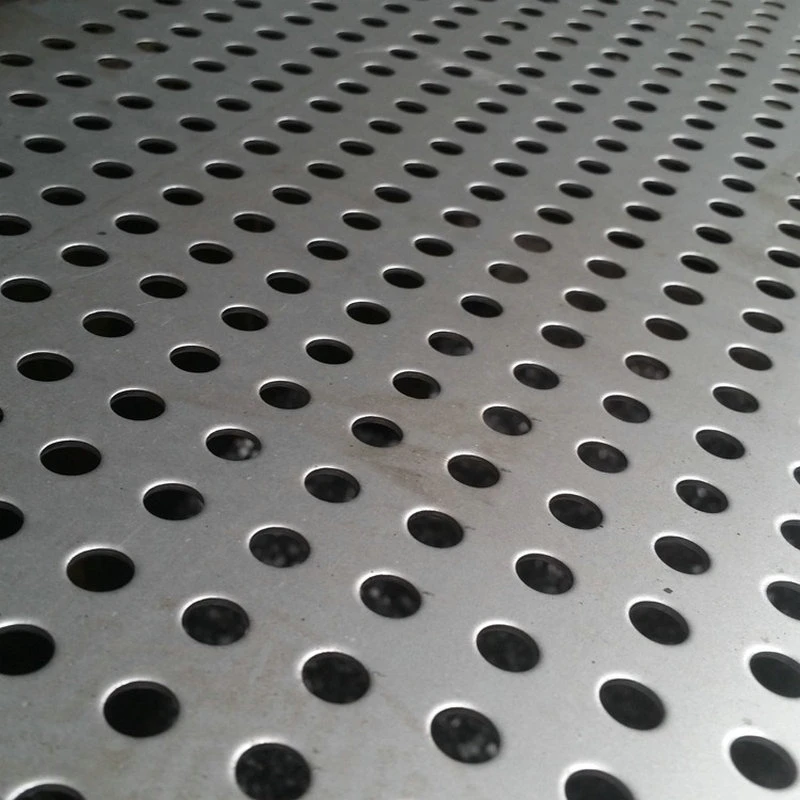 Plancha de aluminio de malla metálica perforada Chapa Perforada de barrera contra el ruido