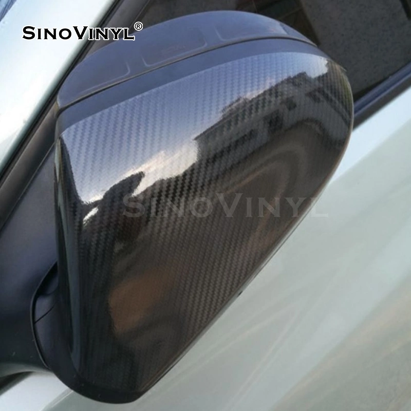 SINOVINYL Precio al por mayor Super Gloss Auto Film Auto Wrap 2D 3D 4D 5D 6D adhesivo de vinilo de fibra de carbono