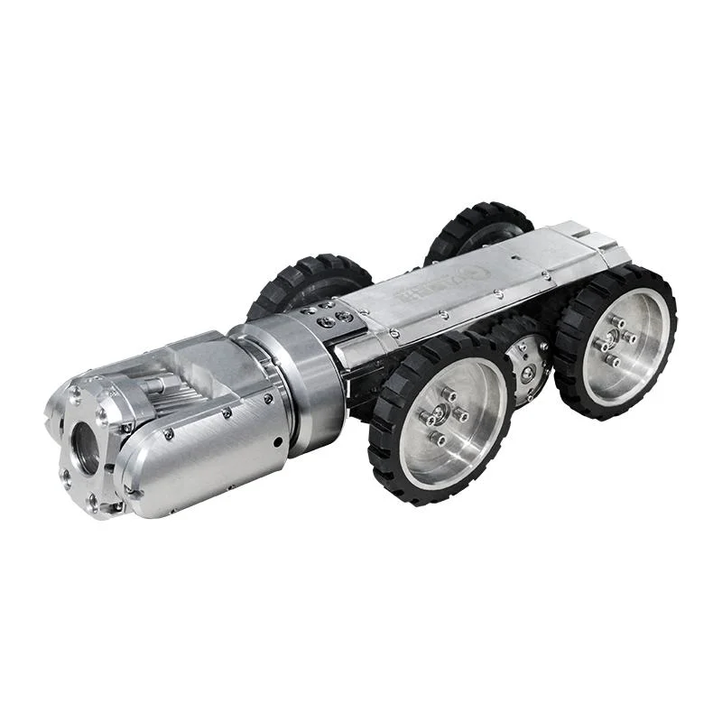 Tubo de CCTV Robot de inspección de alcantarillado de oruga de la cámara de vídeo con cámara PTZ