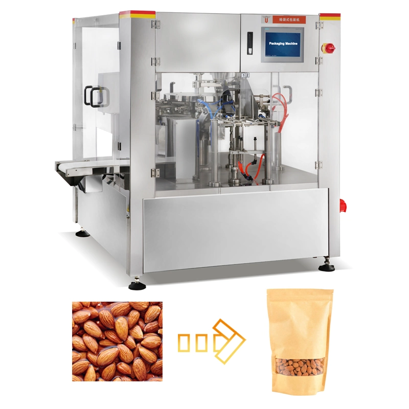 Coffee Bean Rotary Premade Bag Packaging Machine