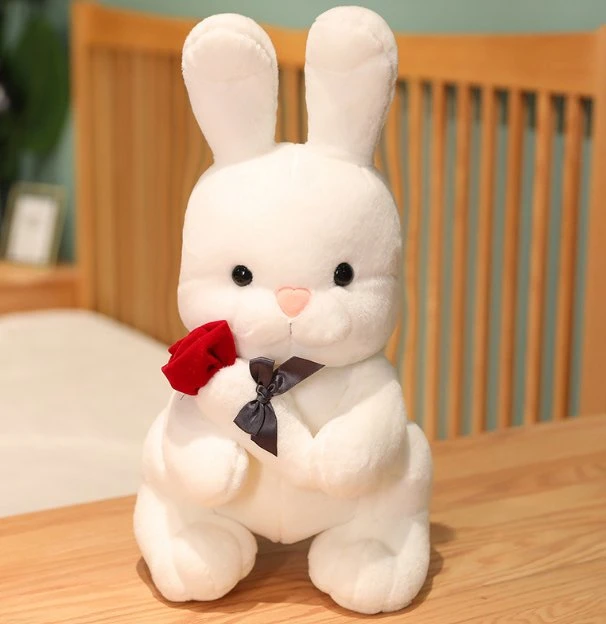 Cute Soft Cute Rose Rabbit Doll