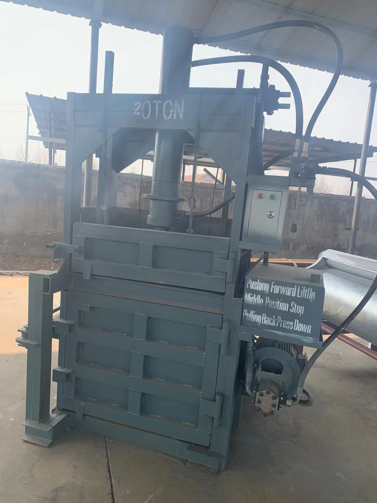 Packaging Machine Recycling Machine Vertical Hydraulic Cotton Bale Press Baler Machine