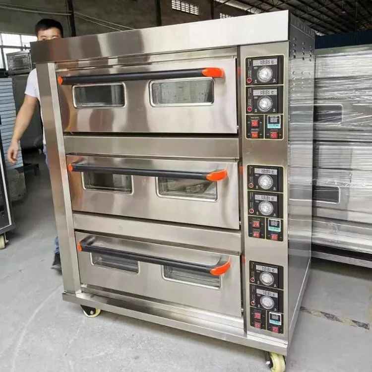 Gewerbliche Industrielle Bäckerei Ausrüstung Liefert Elektro Gas Pizza Kuchen Toaster Backdeck Backbackmaschine mit Dampf für Verkauf