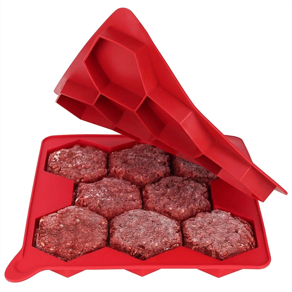 Factory Customized Hexagonal Burger Meat Maker Silicone Mold