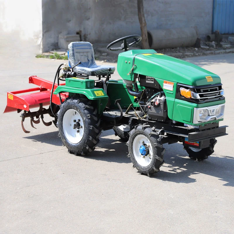 Equipo de máquina agrícola 50hp 60HP 70hp 80hp Motor de cilindro 4 Tractor con cabina