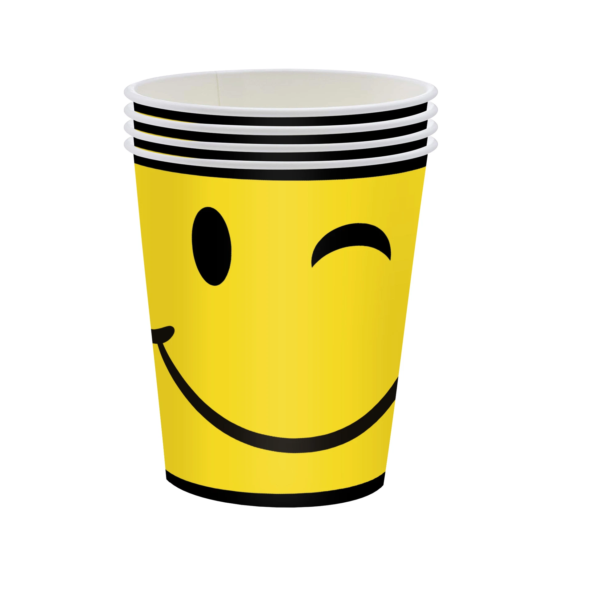 Вечеринка Декорации столовая посуда серии Smile чашка тарелка Напкин одноразовая бумага Набор столовых принадлежностей