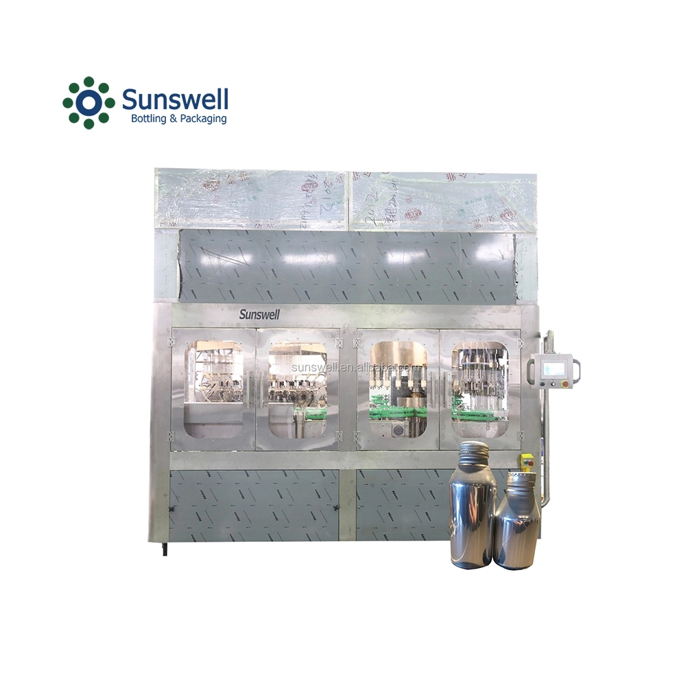 Sunswell Ultra Clean Aluminum Bottle Customized Beverage Aseptice Juice Filling Machine