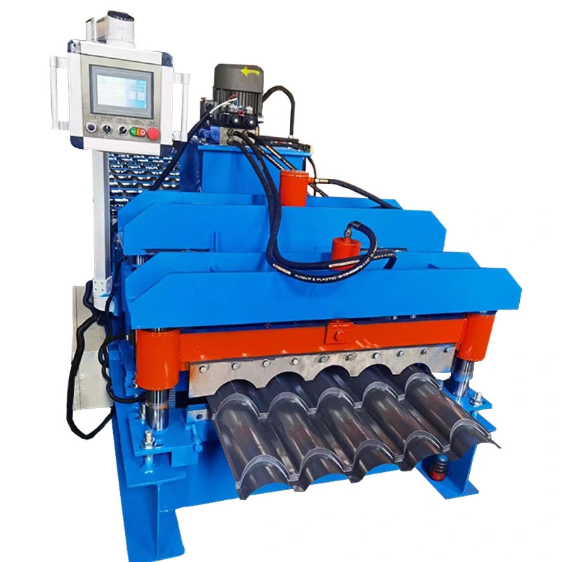 Arc Six-Peak Glazed Tile Rolling Roof Panel Forming Machine Tile Pressing Machine