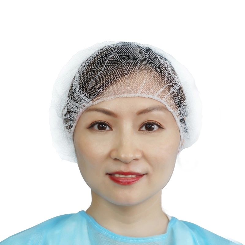 Disposable Hair Net Round Cap with Different Size and Thickness for Protecting The Workers From The Dust, Pollution and Hair
