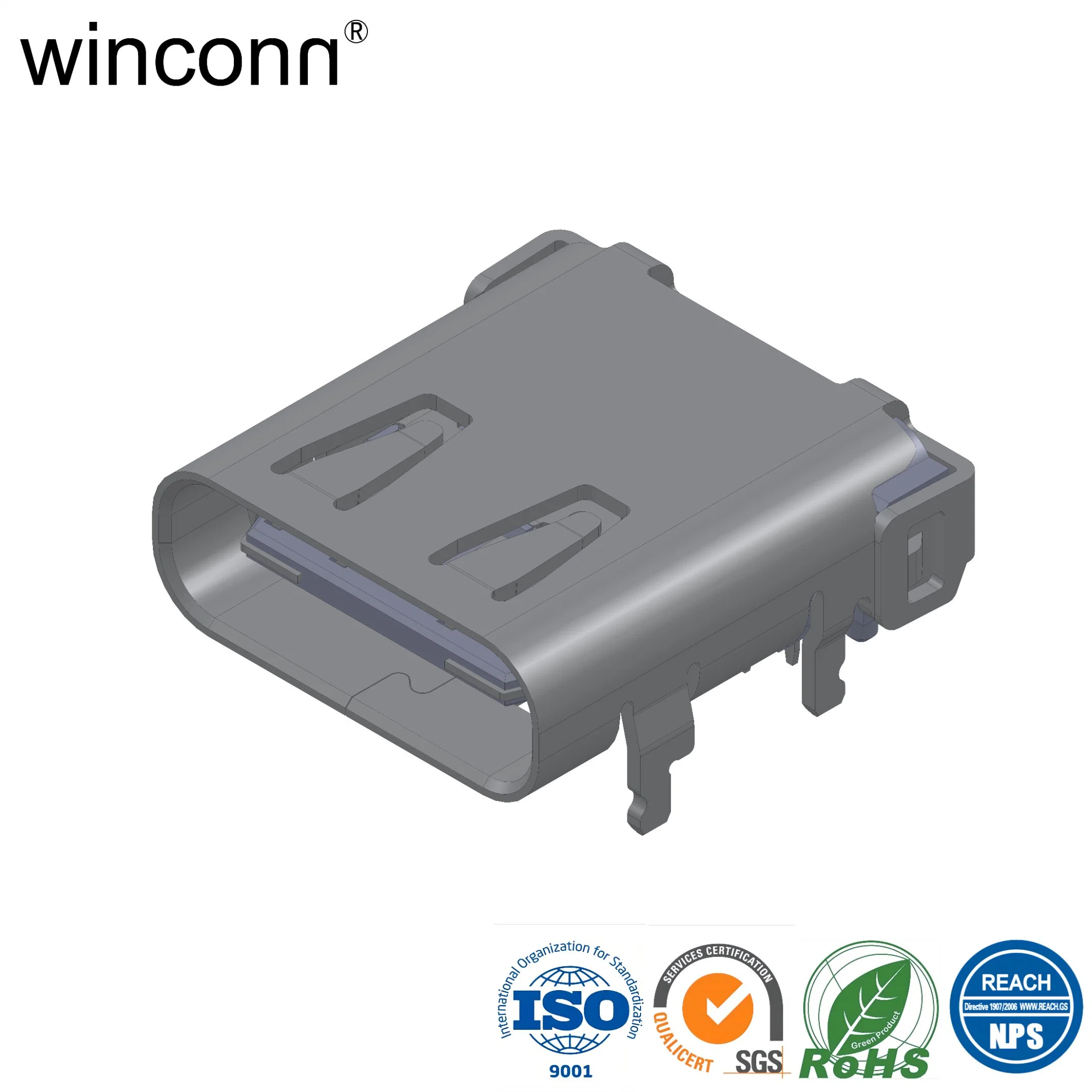 Conector hembra USB tipo C 3,1 20Gbps 10Gbps tipo C.