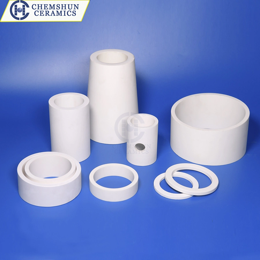 92% 95% Al2O3 Small Tolerance Wear Resistant Ceramic Cyclone Cone Lining Pipe for Hydrocyclone Slurry Conveying