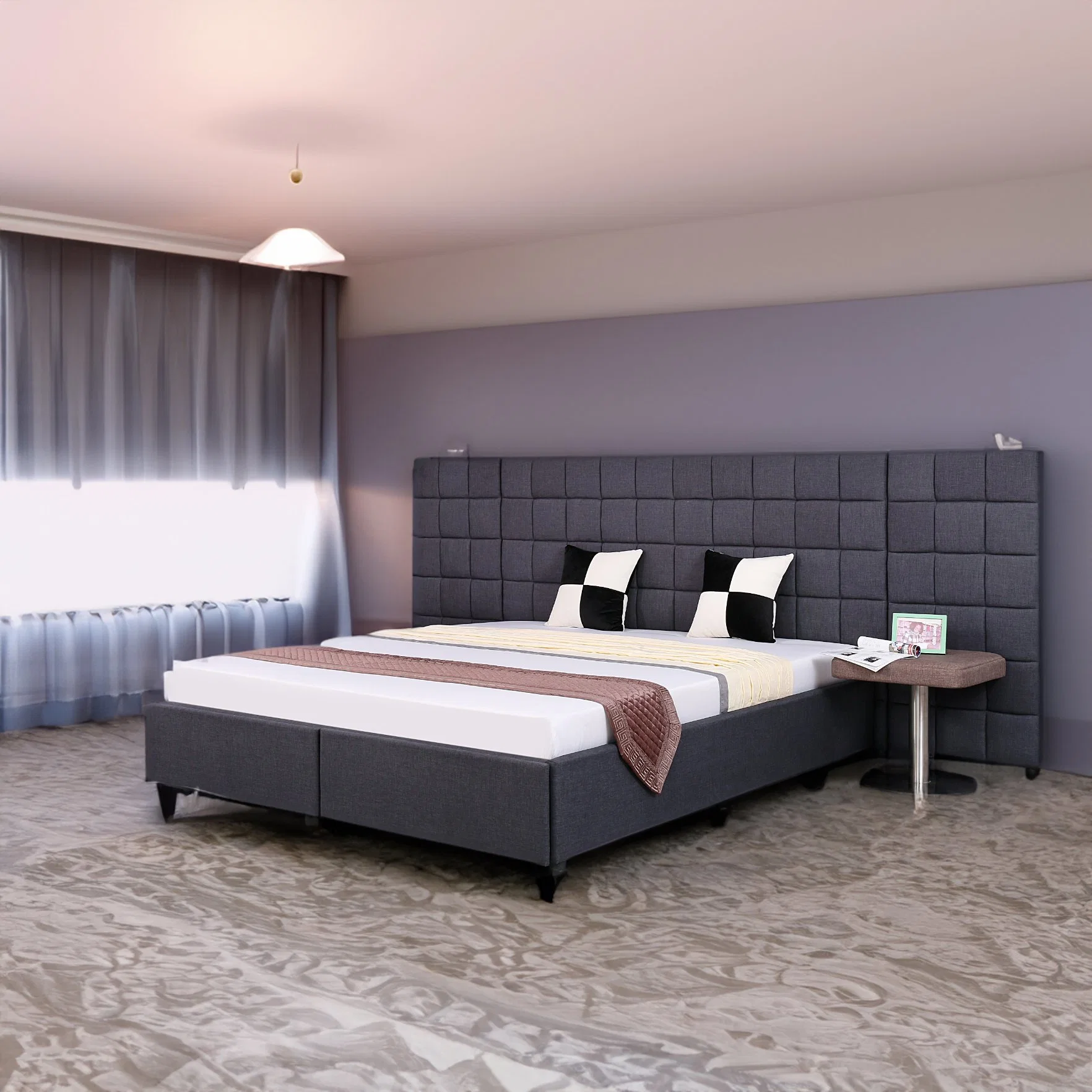 Huayang moderno Venta caliente Diseño Mobiliario de Casa dormitorio cama
