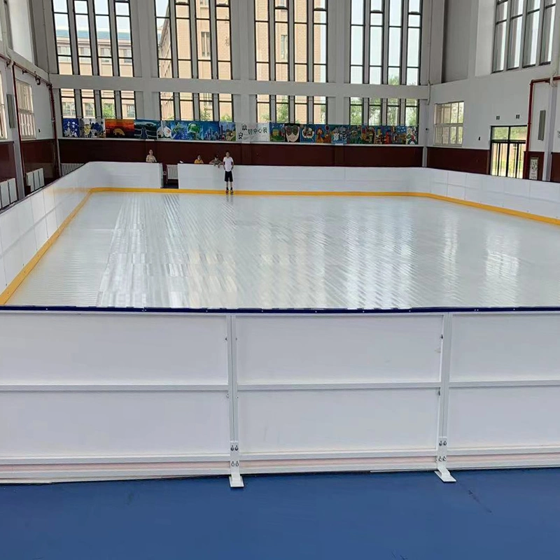 Pista de Hockey sobre hielo sintético de HDPE Interlockingflooring capas de hielo para patinar sobre hielo