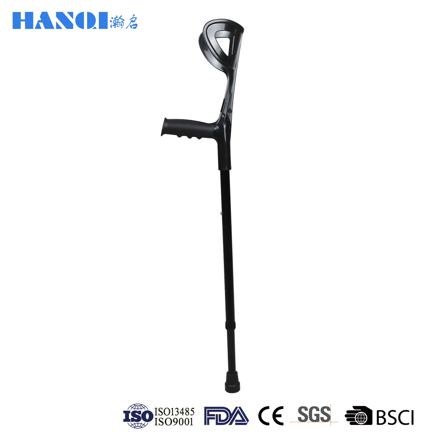 New Arrival Medical Equipment Walking Stick Adjustable Aluminum Elbow Crutch for Disability Injury